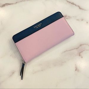 KATE SPADE Purple Large Continental Cameron Wallet